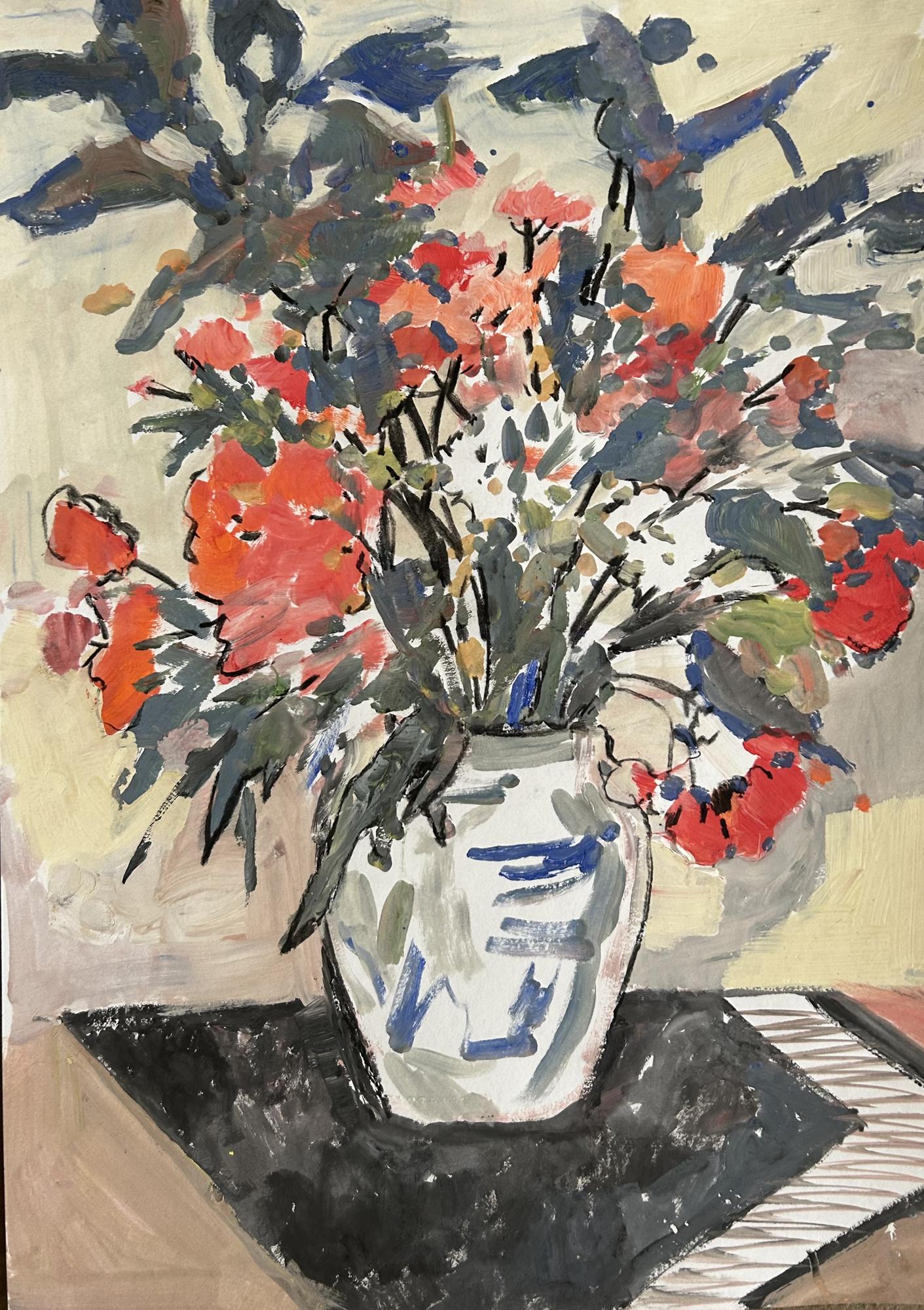 Красные цветы