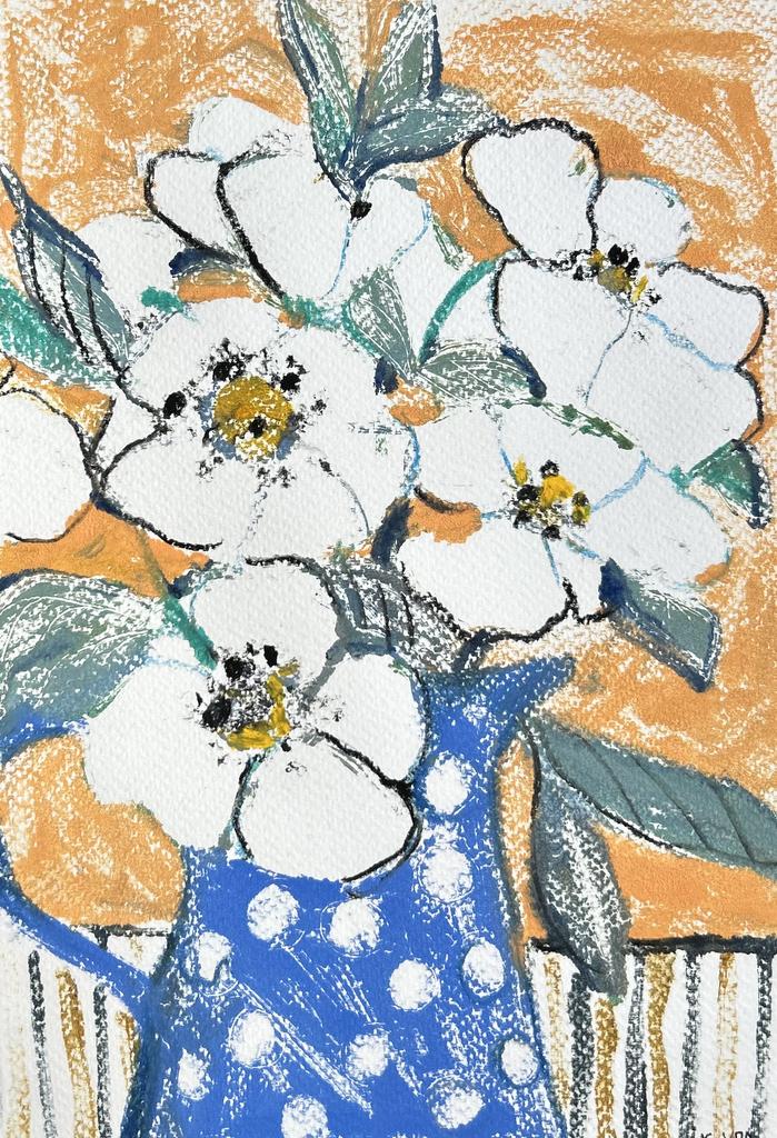 Натюрморт на оранжевом фоне