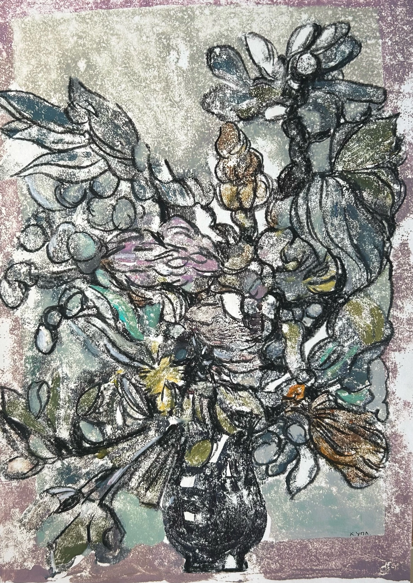 Натюрморт с африканскими цветами