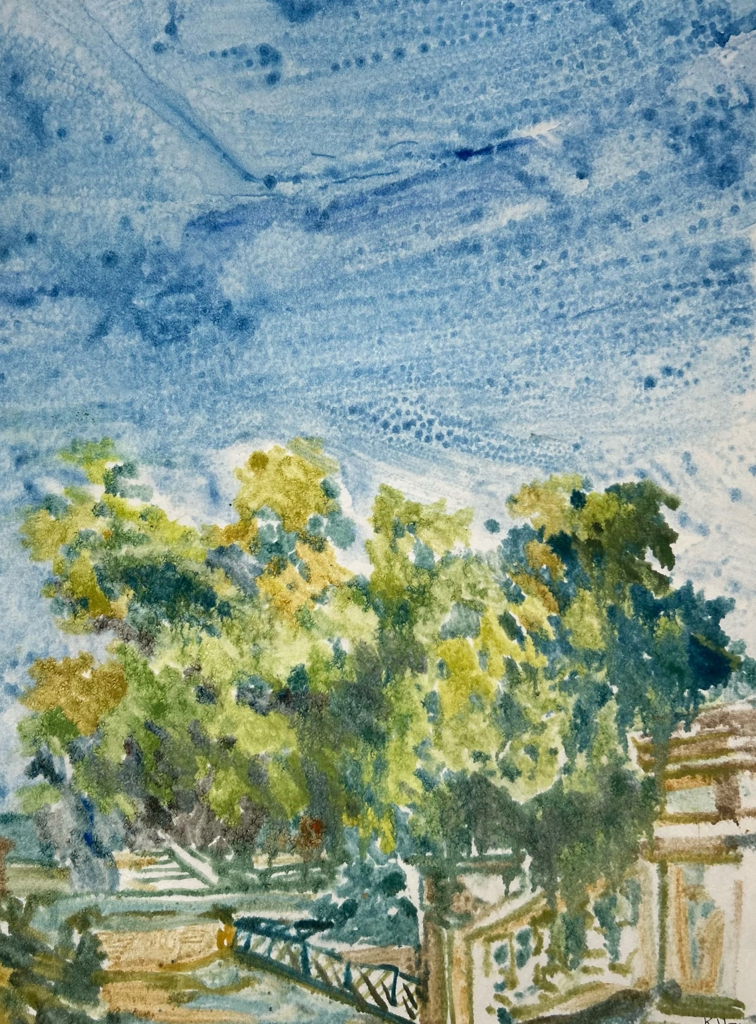 Парк у Лувра