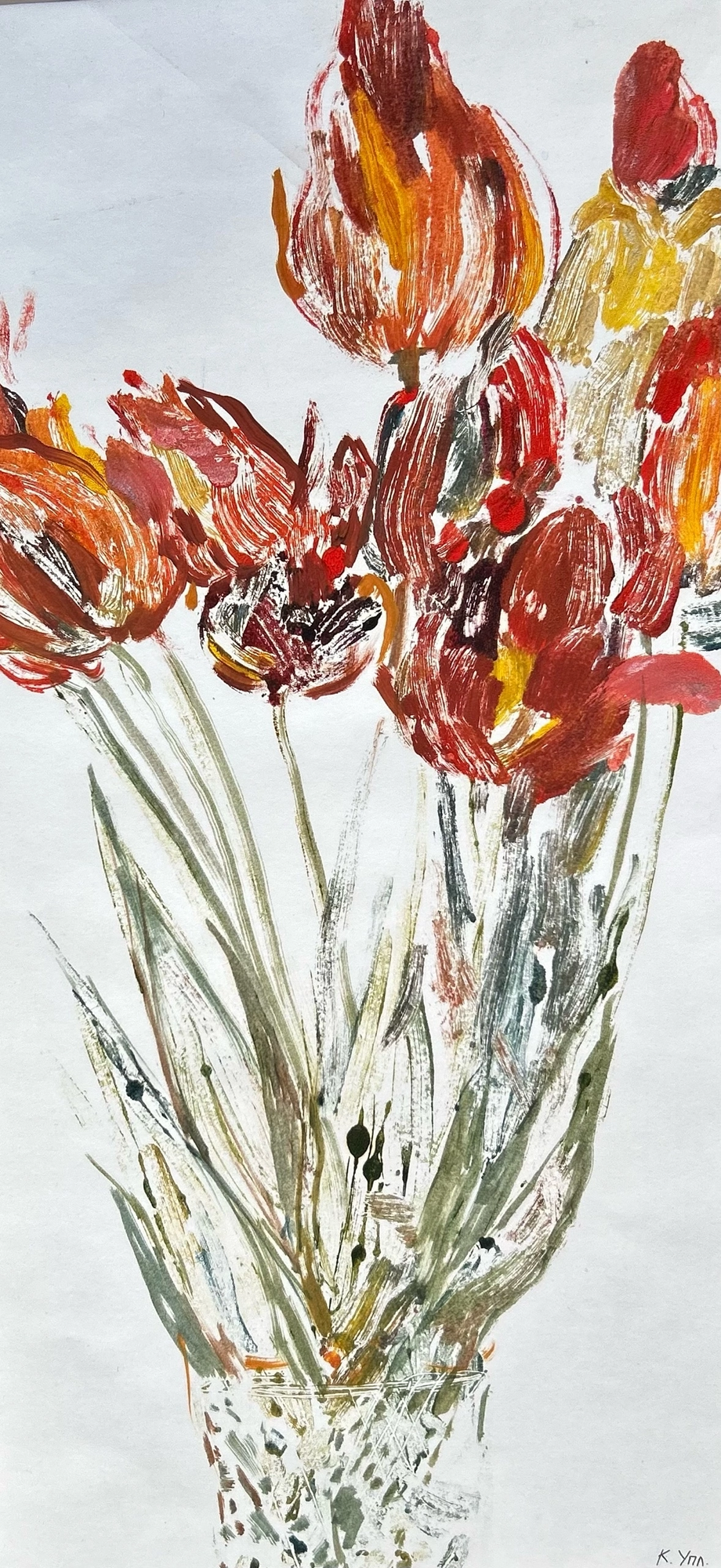 Красные тюльпаны