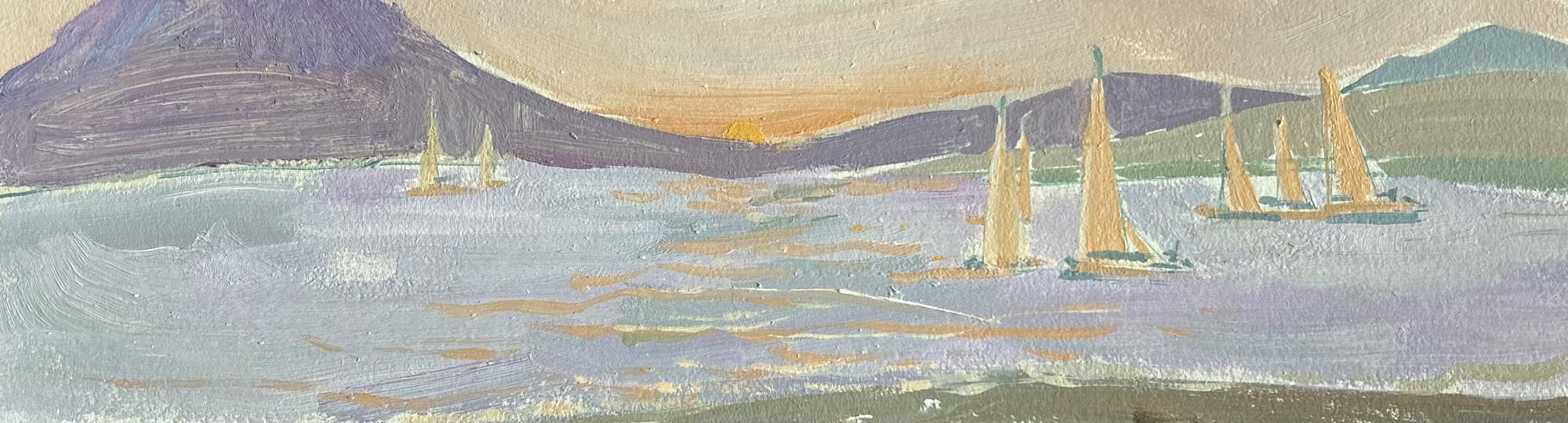 : Парусники на закате