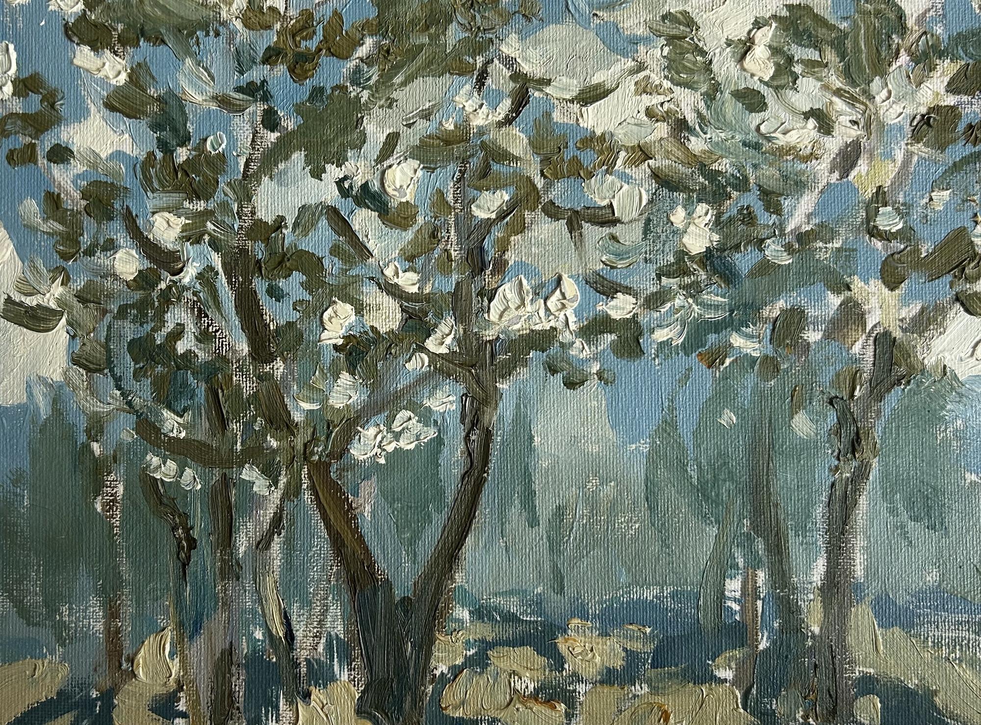 Яблони в цвету