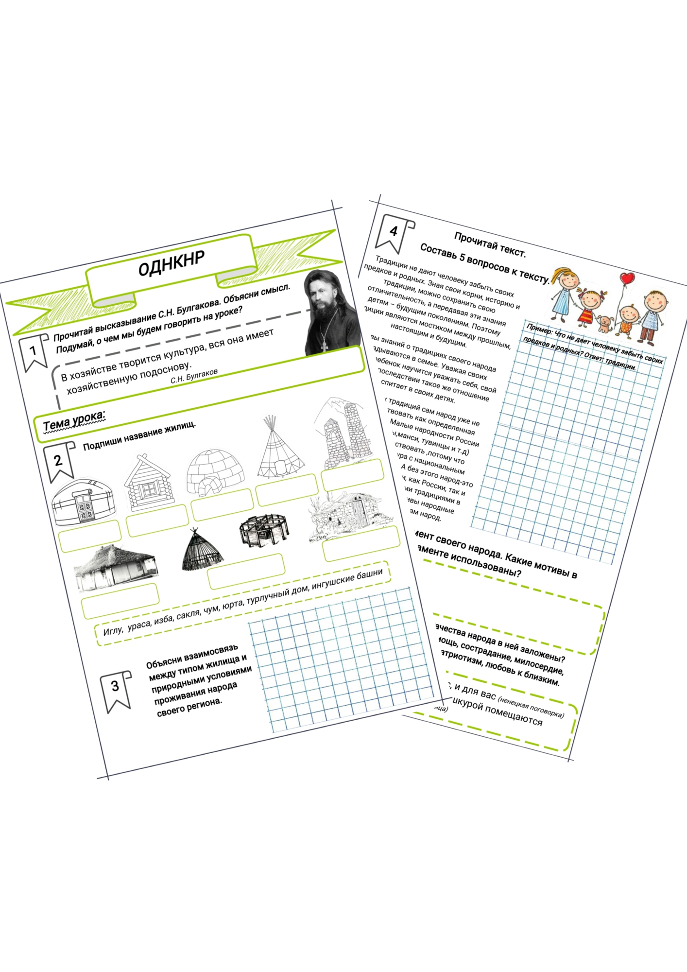 Бытовые традиции народов России: пища, одежда, дом