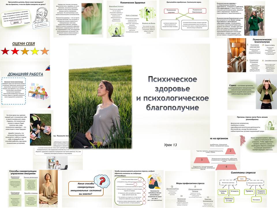 Презентация к уроку ОБЗР 9 класс "Психическое здоровье и психологическое благополучие"