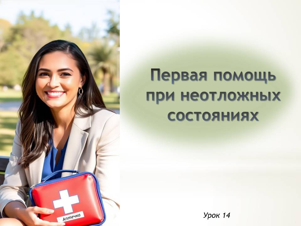 Презентация к уроку ОБЗР 9 класс "Первая помощь при неотложных состояниях"