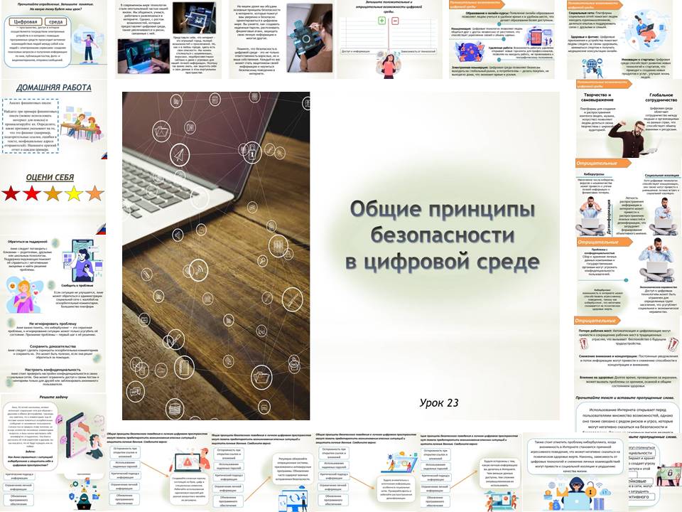 Презентация к уроку ОБЗР 9 класс "Общие принципы безопасности в цифровой среде"
