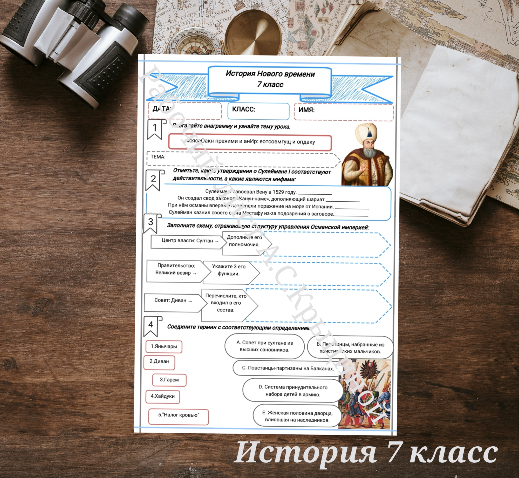 История 7 класс. Урок 24. «Османская империя и Иран: могущество и упадок»