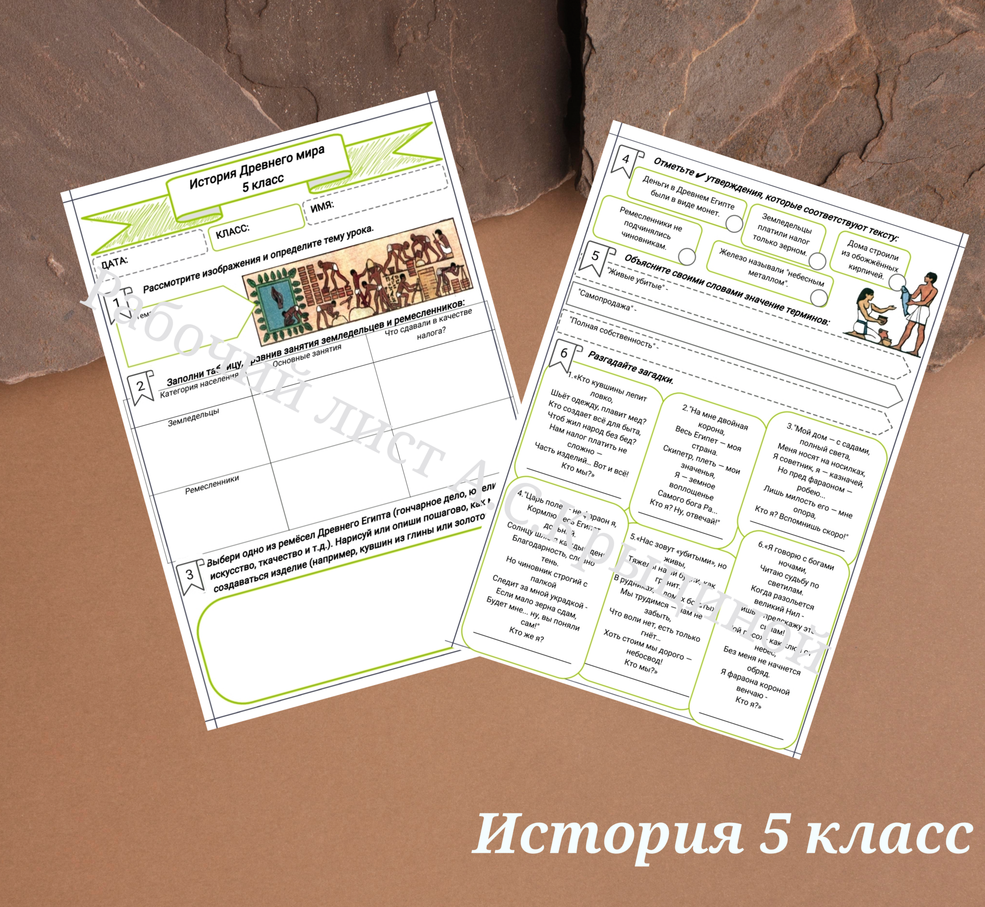 История 5 класс. Урок 10. "Общество Древнего Египта"