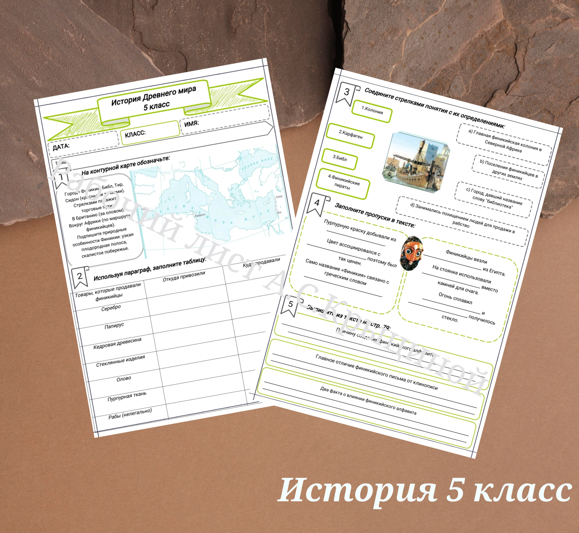 История 5 класс. Урок 18. "Финикия"