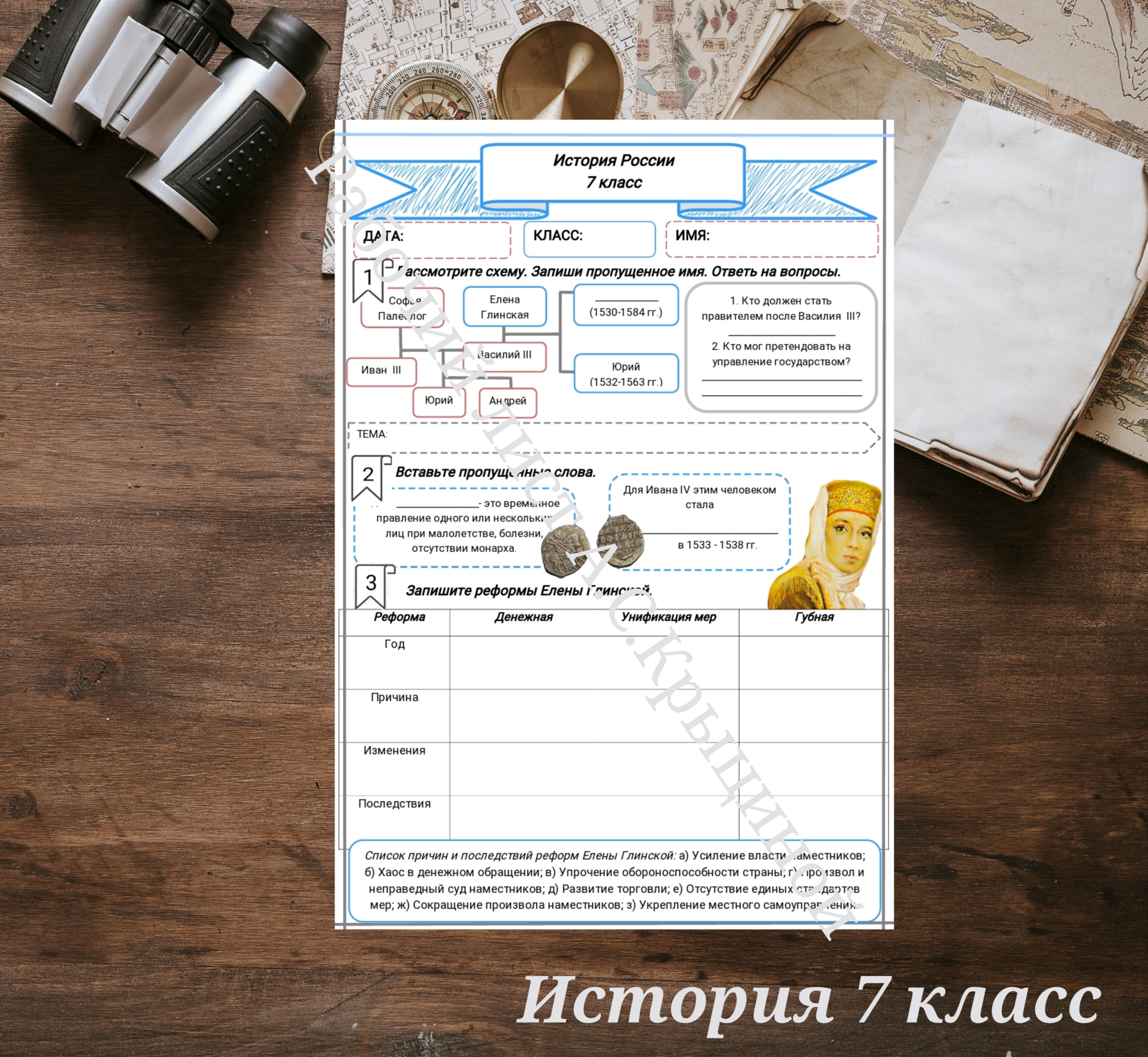 История 7 класс. Урок 29. Часть 1. Россия в 1533 – 1547 гг