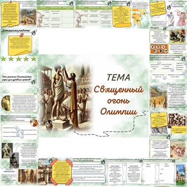История 5 класс. Презентация. Урок 43.Священный огонь Олимпии