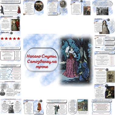 История 7 класс. Урок 51. Презентация. Начало Смуты. Самозванец на троне.