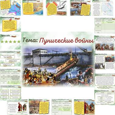 История 5 класс.Презентация.Урок 54. Пунические войны.