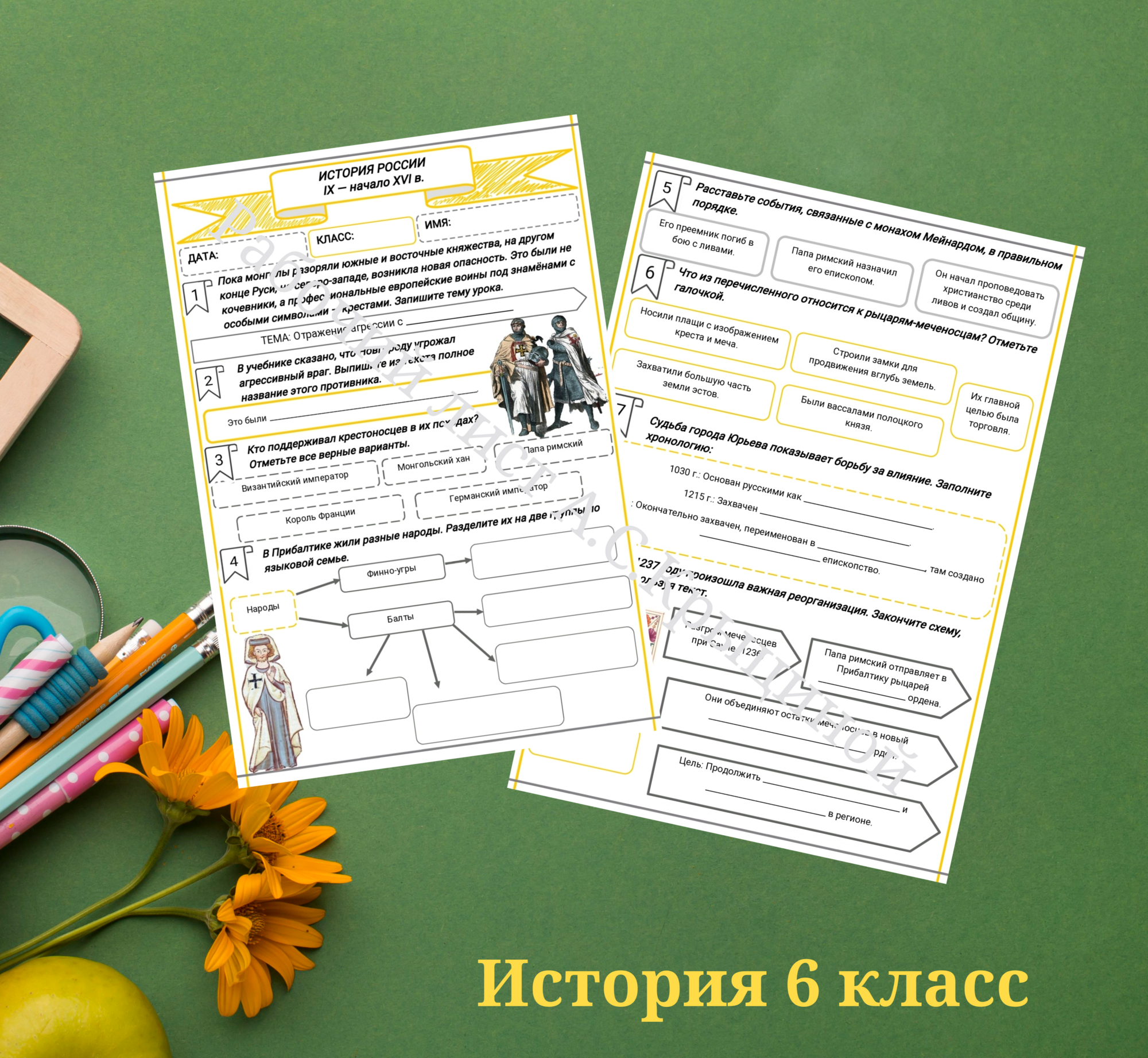 История 6 класс. Урок 58. Отражение агрессии с запада