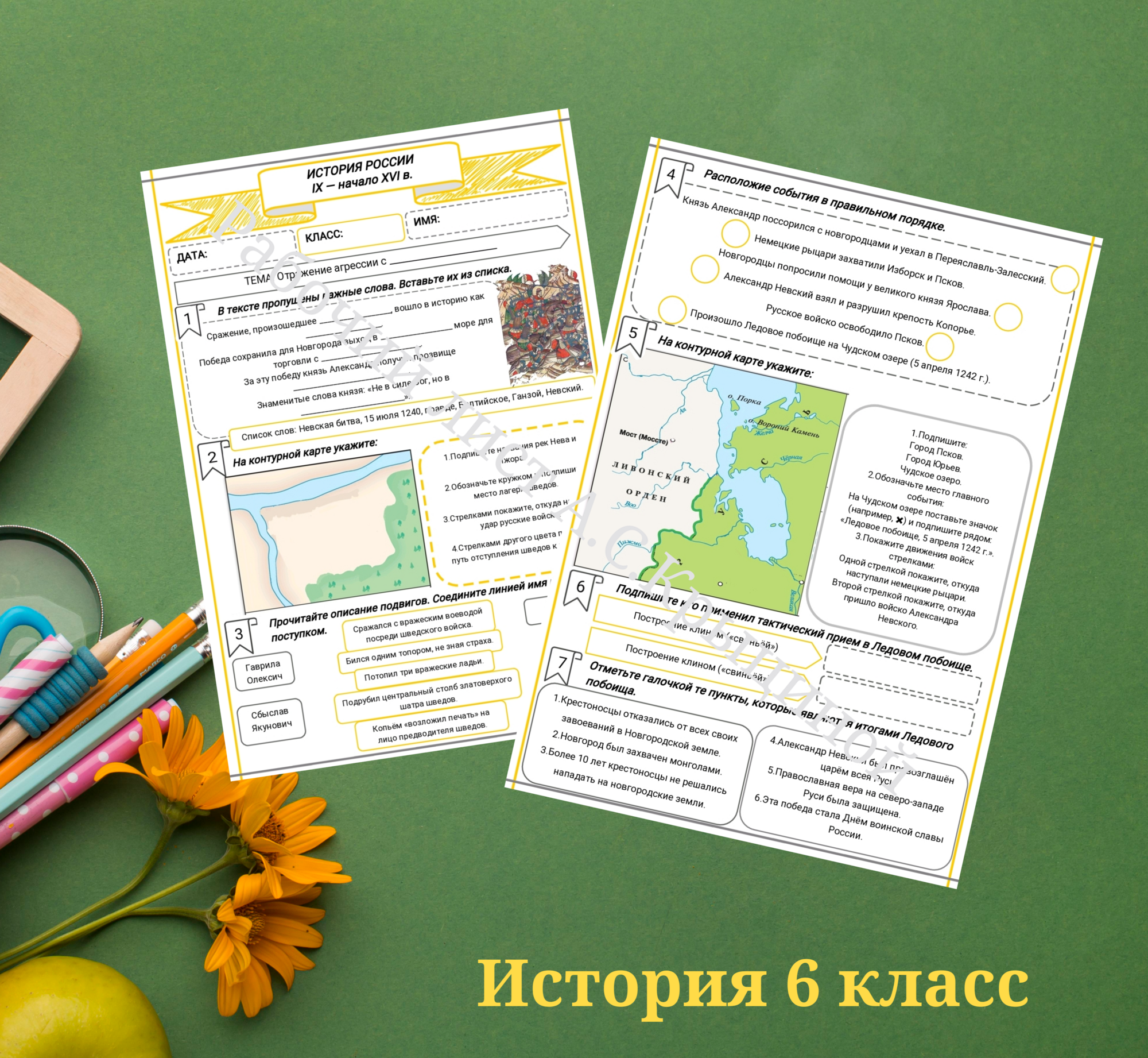 История 6 класс. Урок 59. Часть 2. Отражение агрессии с запада.
