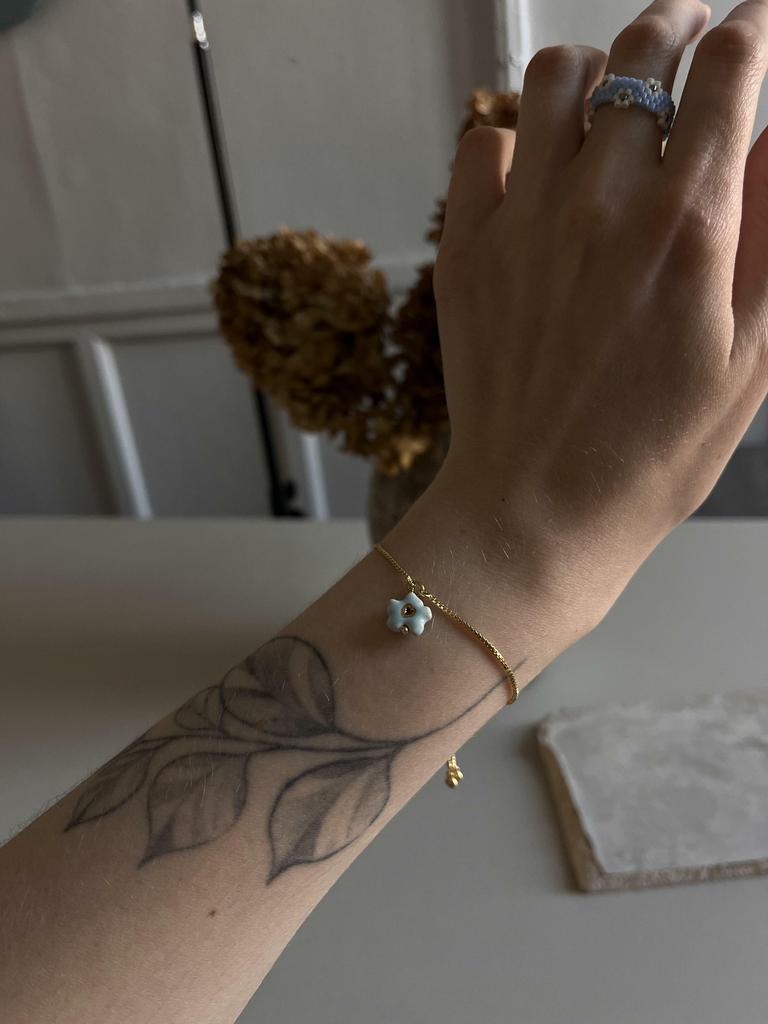 Браслет с незабудкой