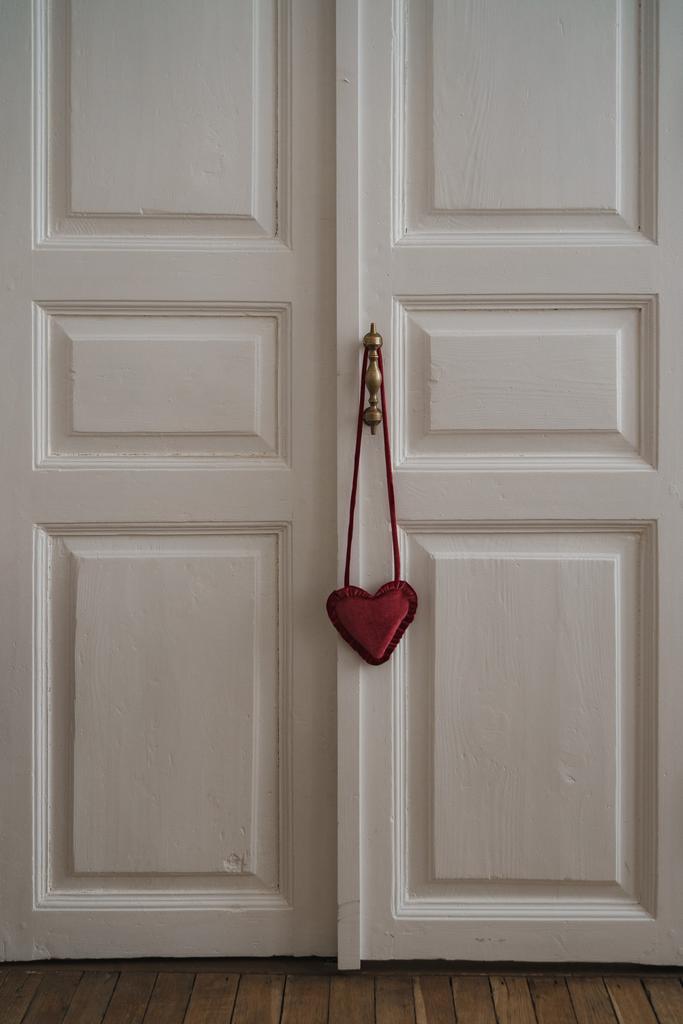 Сумка красное сердце