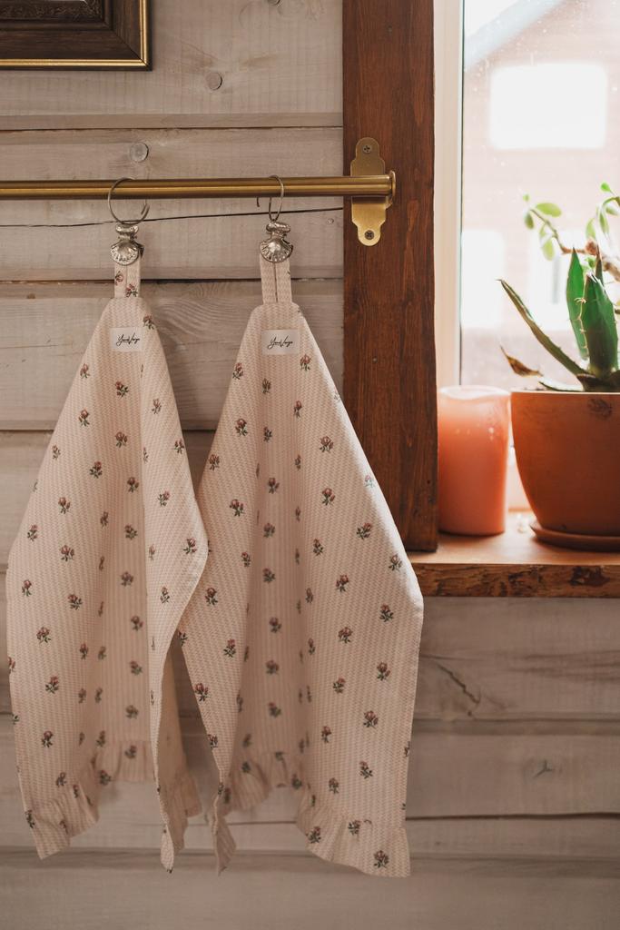 Кухонное полотенце с принтом "Розочка"