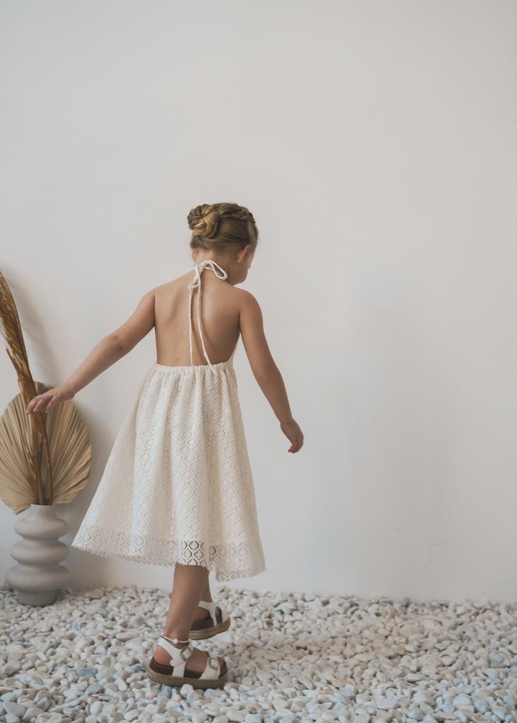 Сарафан-кроше с открытой спиной