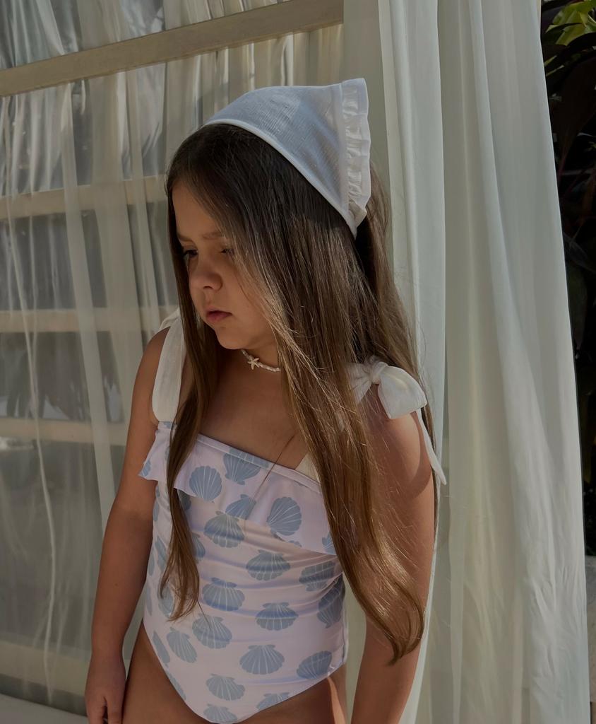 Косынка шифоновая с оборкой