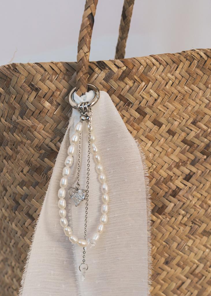 Брелок на сумку из жемчуга