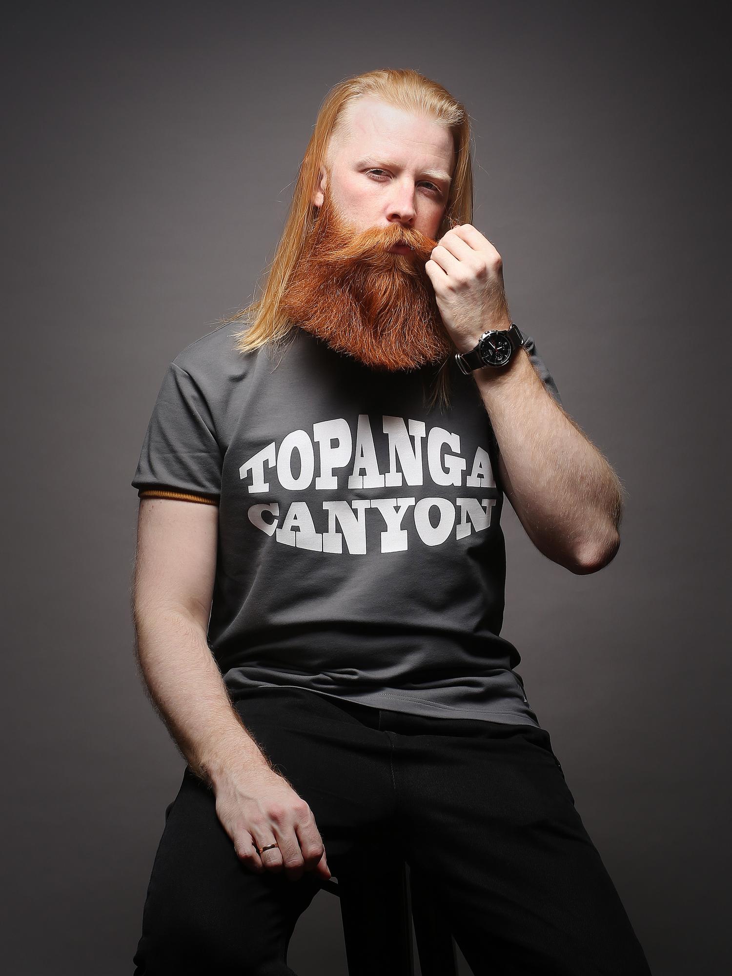 Футболка мужская графит/ржавчина.