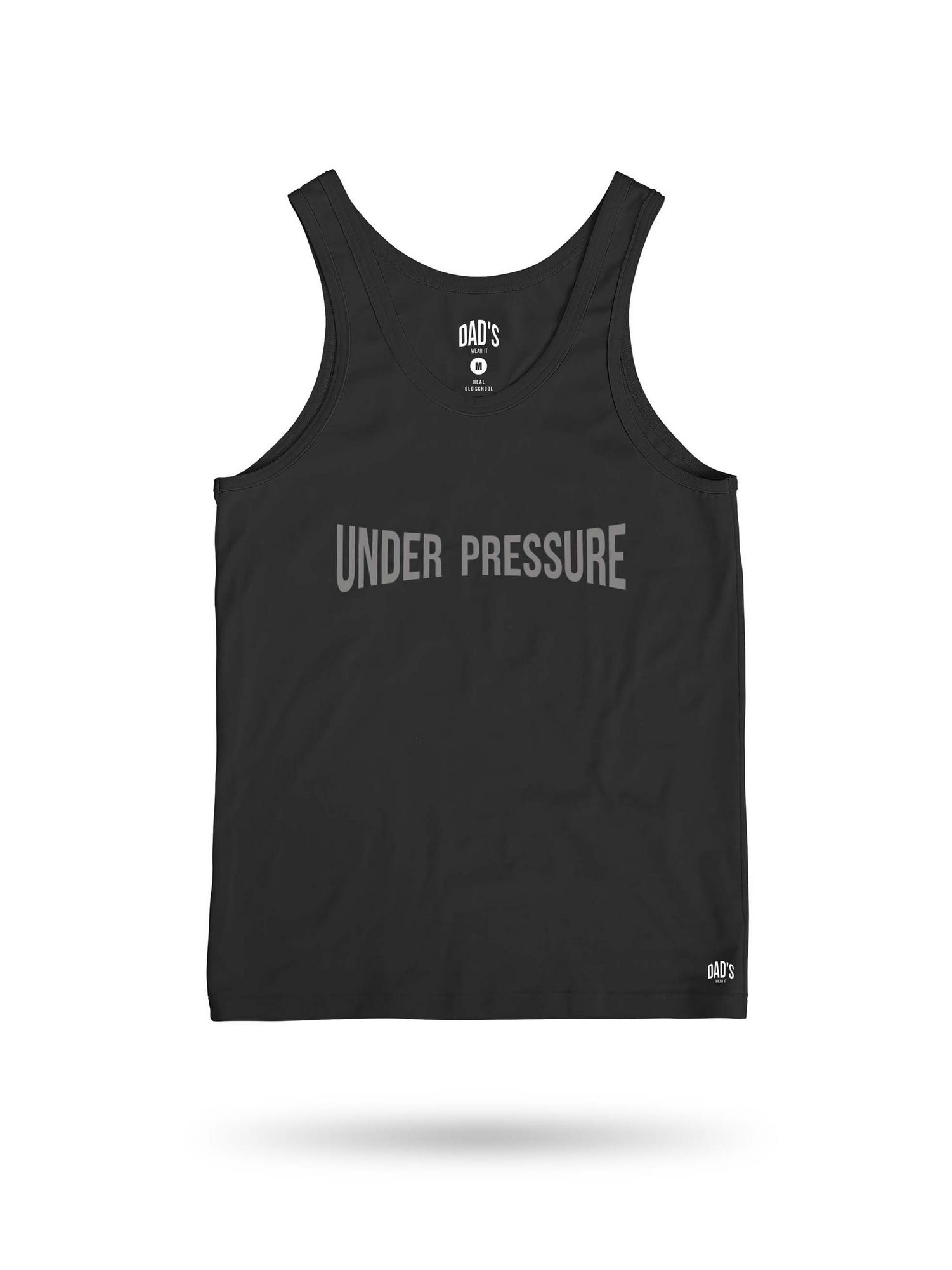 Майка  графитовый/графитовый. принт UNDER PRESSURE