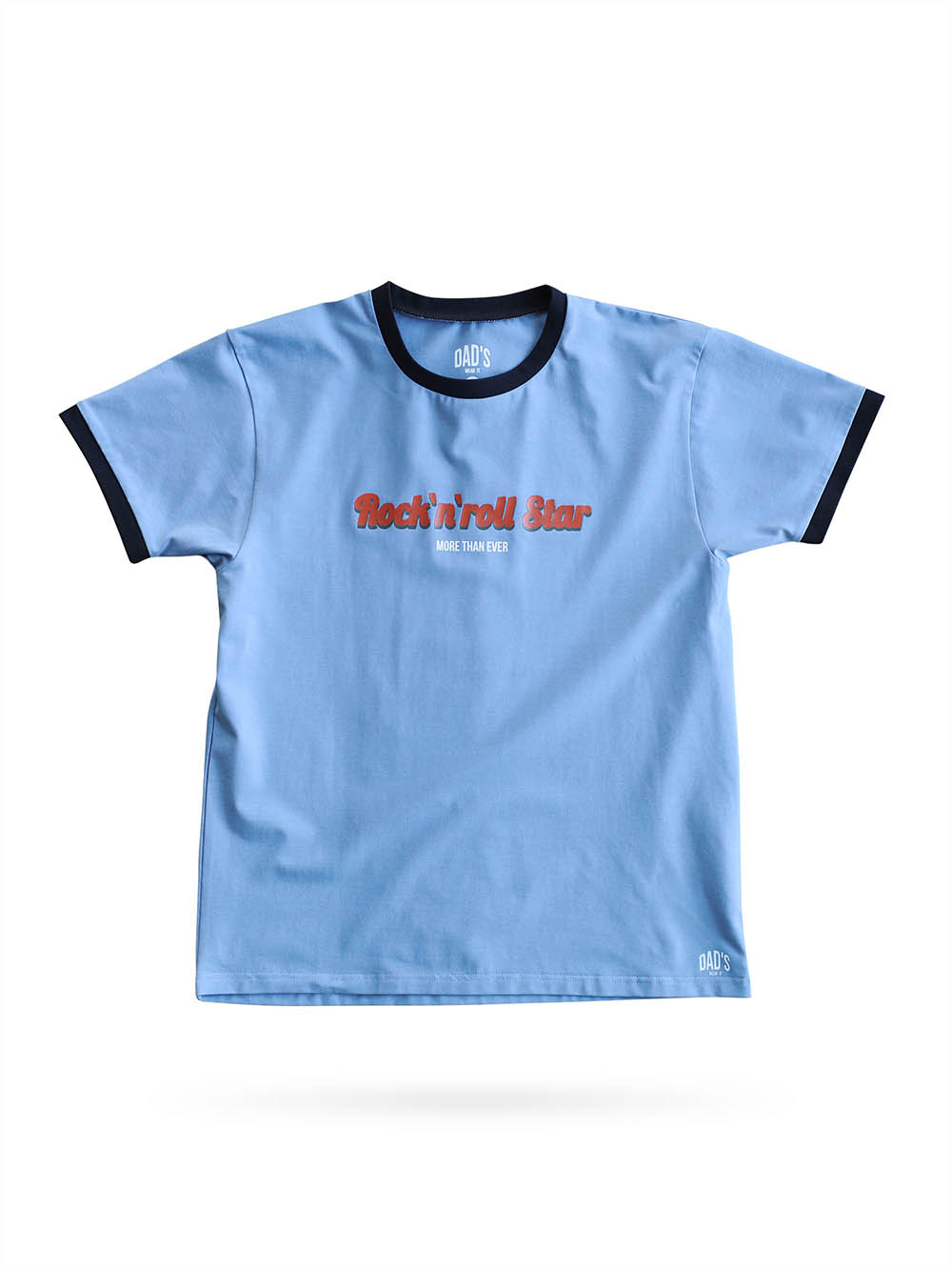 Футболка небесно-голубая/черный кант Rock-n-roll Star