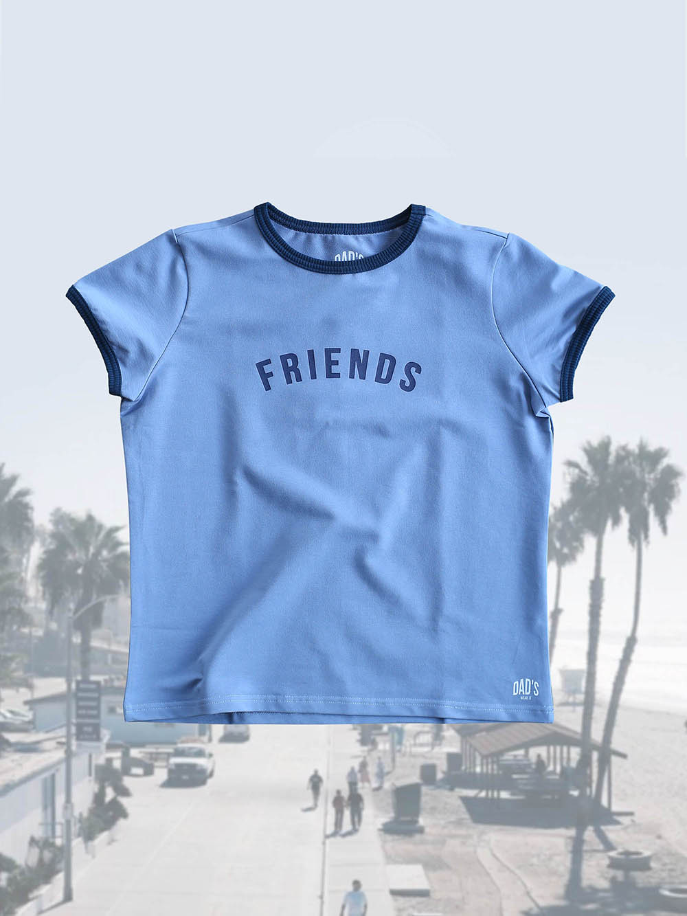 Футболка голубая Friends женская