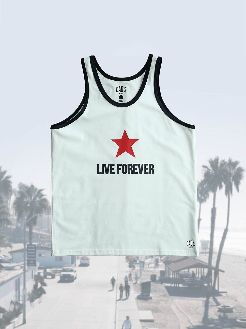 Майка молочная Live Forever