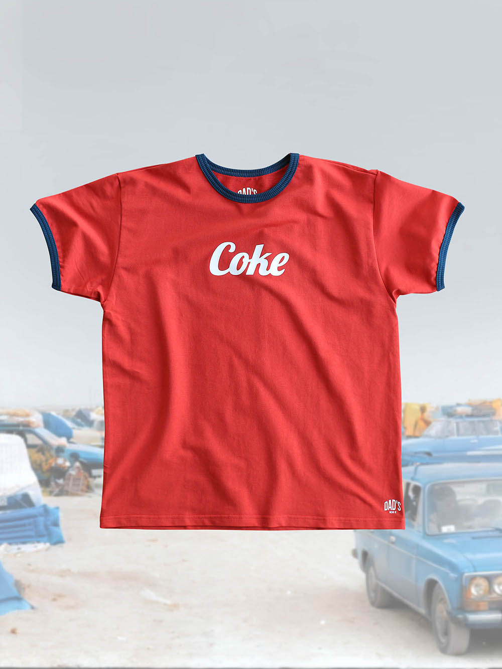 Футболка Coke красный/темно-синий