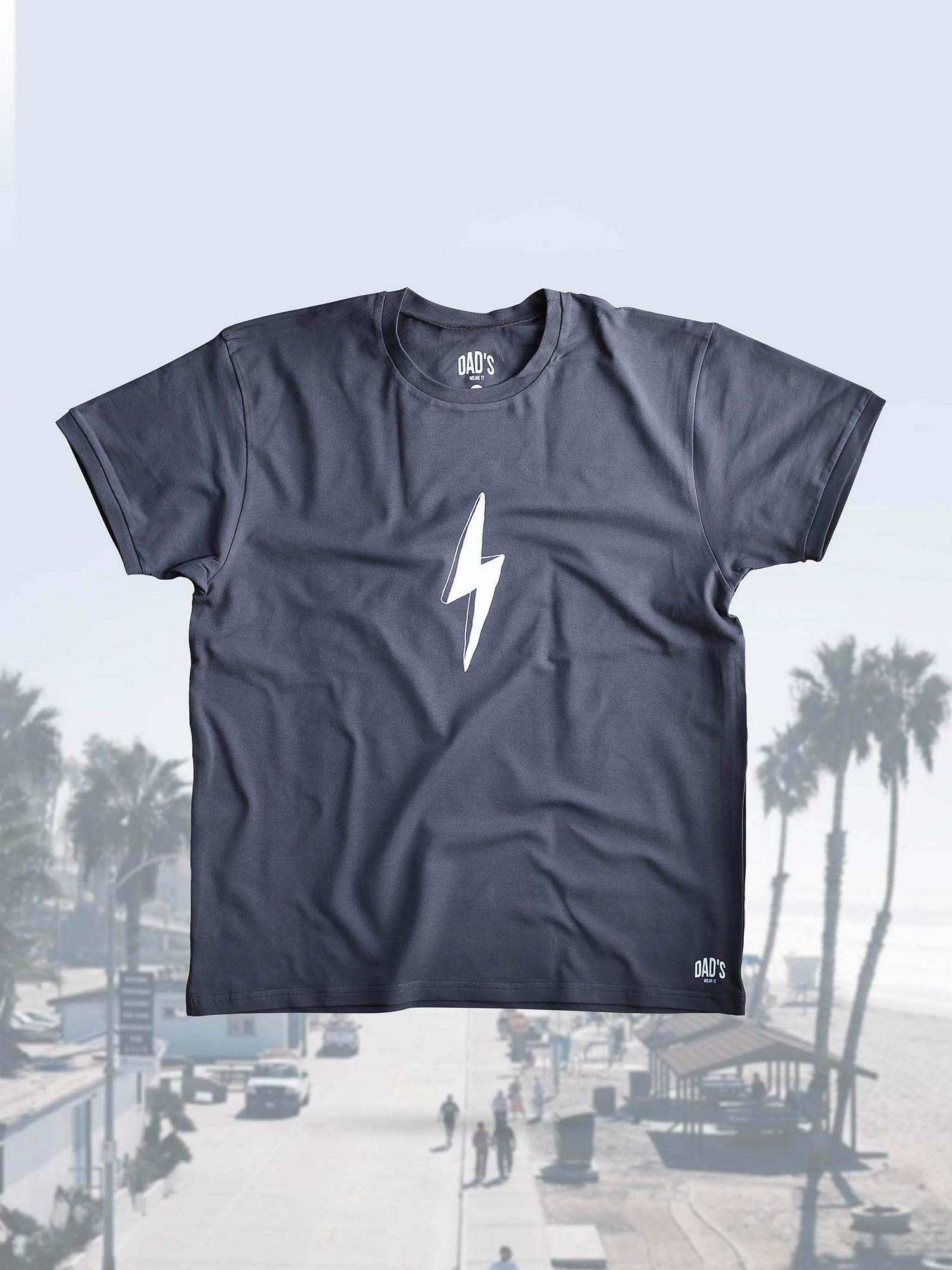 Футболка графитовая Молния