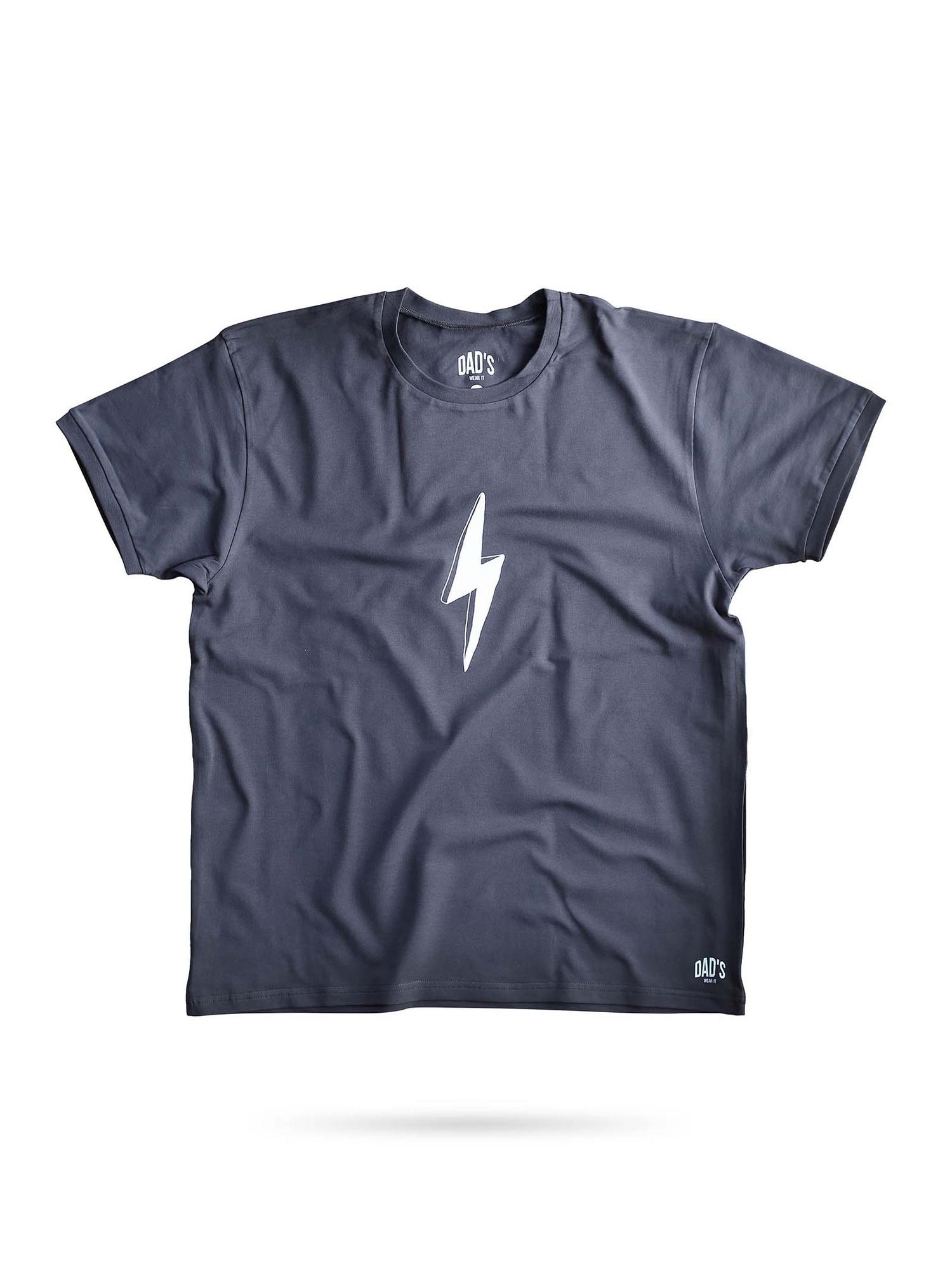 Футболка графитовая Молния