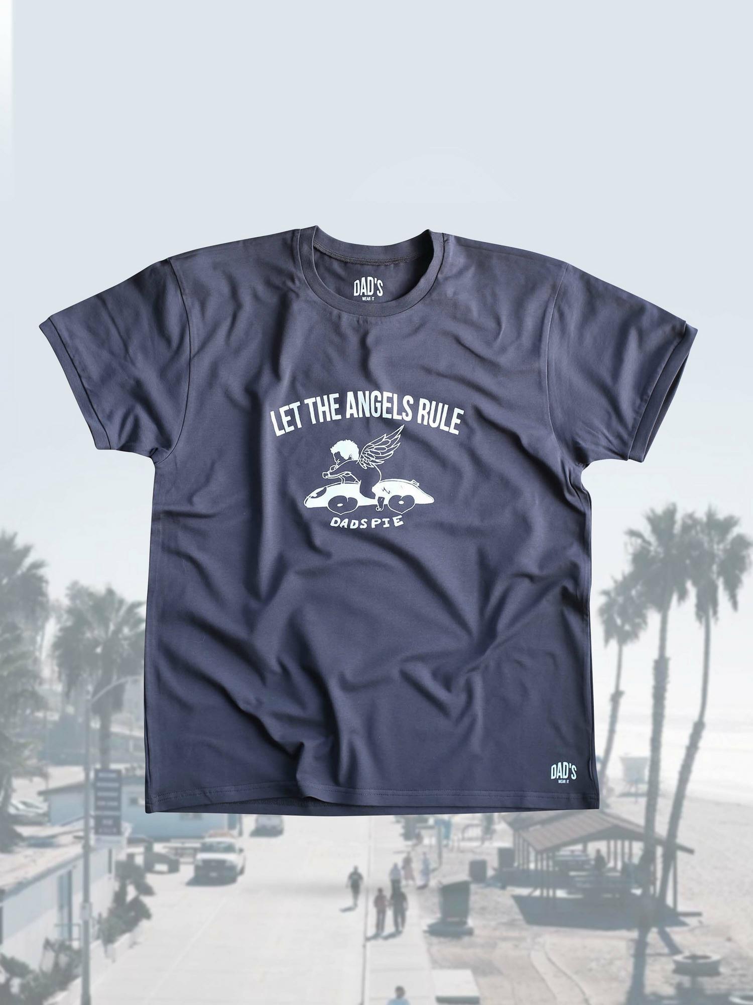 Футболка графитовая Let The Angels Rule