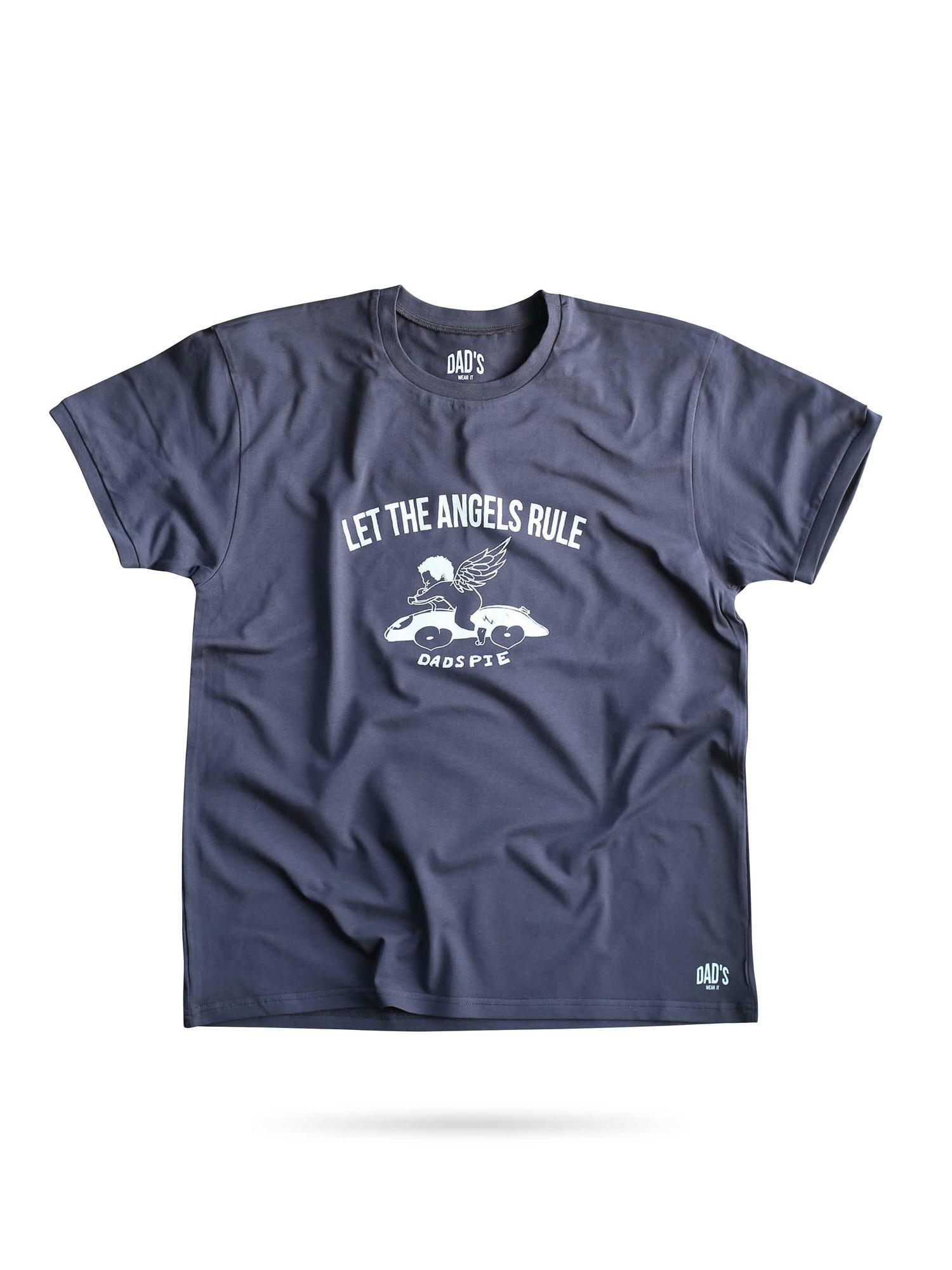 Футболка графитовая Let The Angels Rule