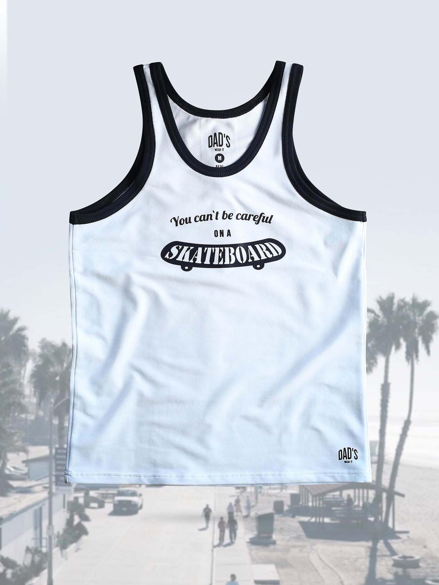 Майка молоко/фуме  Skatebord