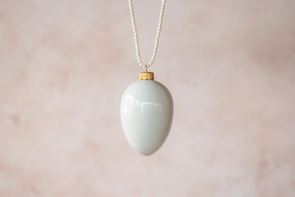 ИНТЕРЬЕРНОЕ ЯЙЦО «НЕВЕСТА» размер М