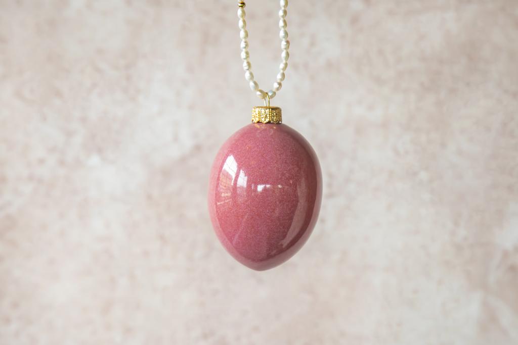 ИНТЕРЬЕРНОЕ ЯЙЦО «НЕЖНЫЙ ПЕРСИК» размер М