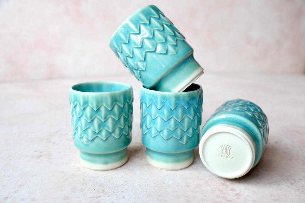 СТАКАН ДЛЯ ХОЛОДНЫХ НАПИТКОВ "НЕБЕСНАЯ ЛАЗУРЬ"