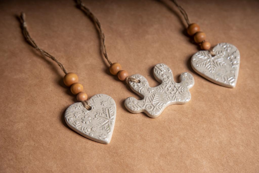 НАБОР ЁЛОЧНЫХ ИГРУШЕК ИЗ ТРЁХ ШТУК