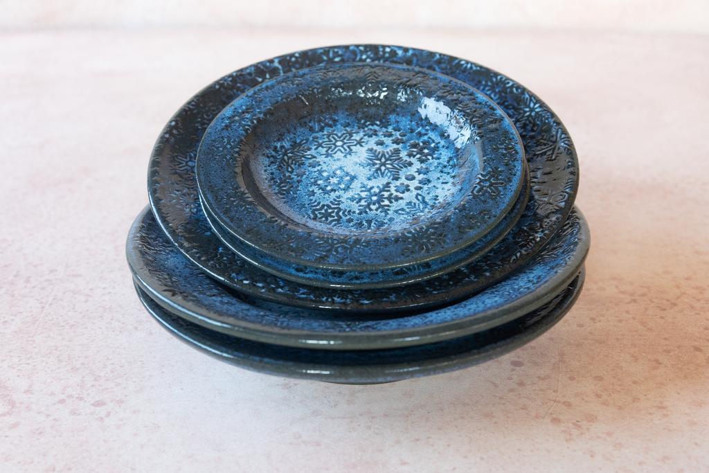 НОВОГОДНЯЯ ТАРЕЛКА "МОРОЗНЫЙ ИНЕЙ"