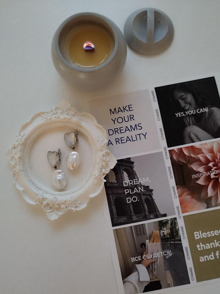 Серьги из перламутра и жемчуга