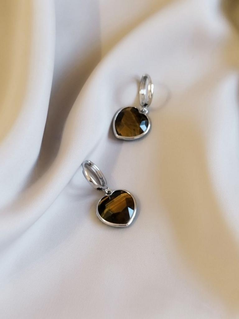 Серьги Влюбляй из тигрового глаза