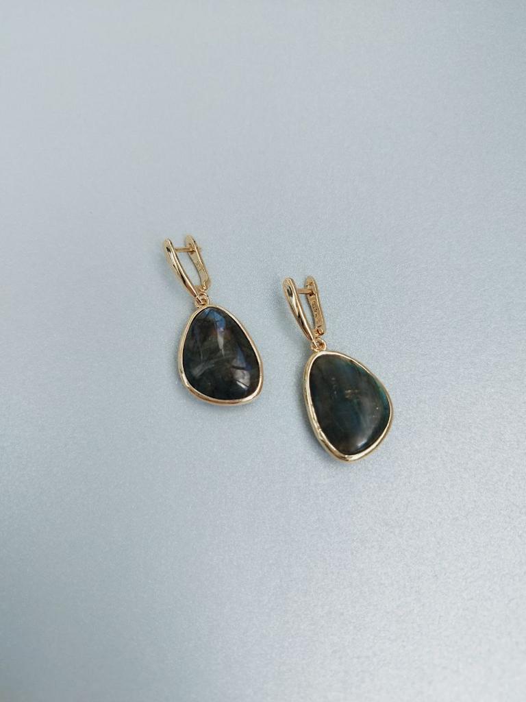 Серьги из лабрадора