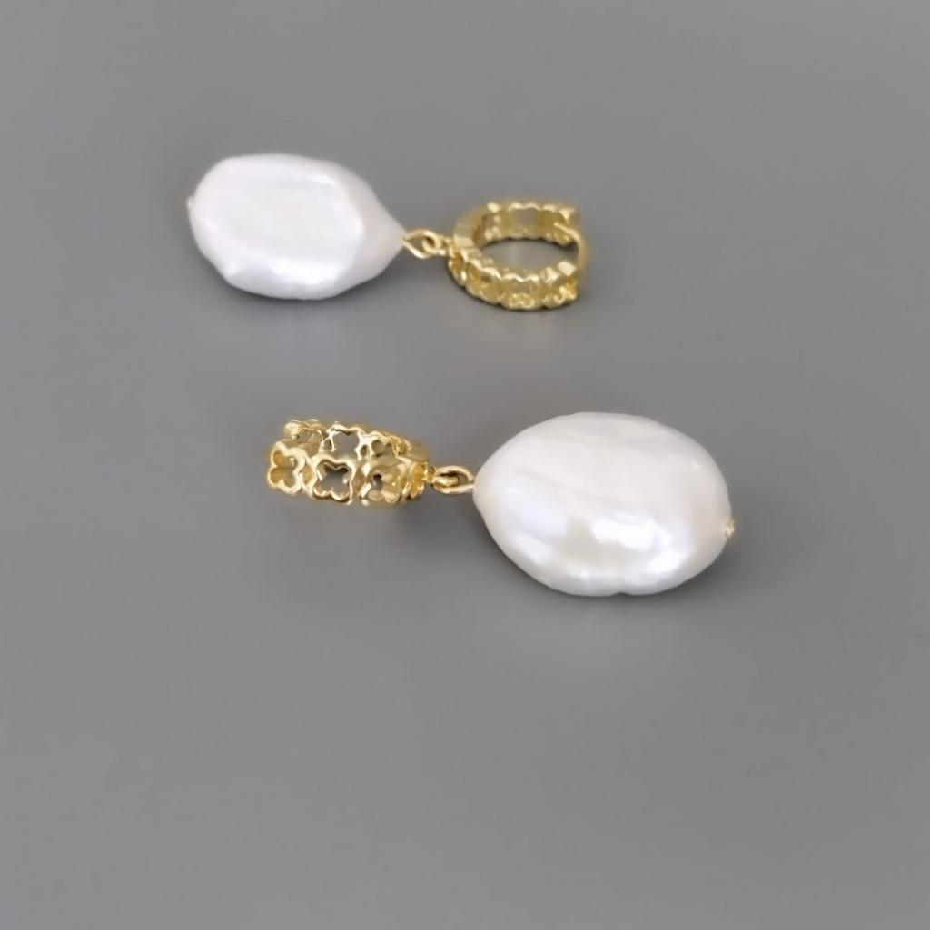 Серьги из барочного жемчуга