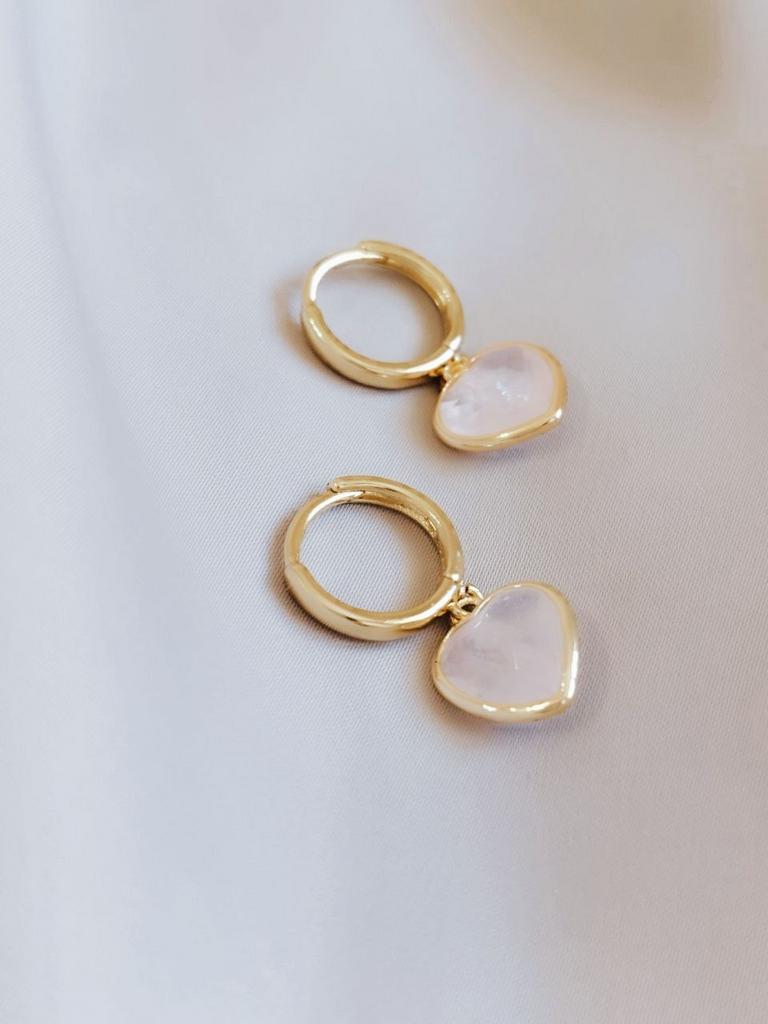 Серьги Влюбляй из розового кварца