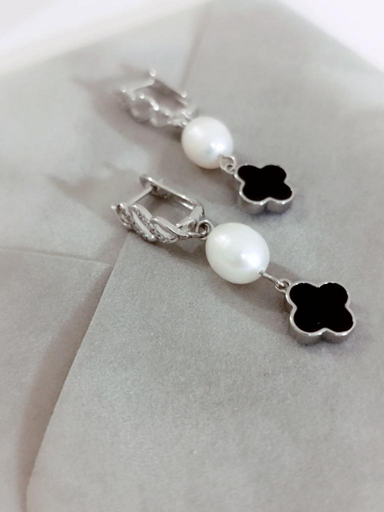 Серьги Клевер