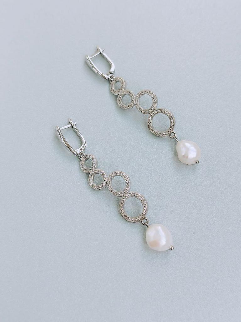 Серьги из барочного жемчуга