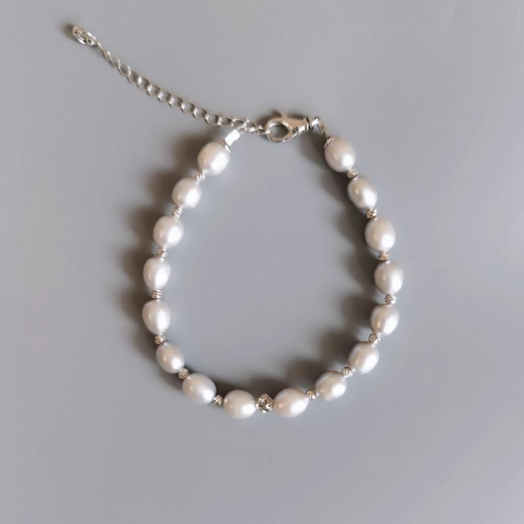 Браслет коллекции Нежность из серого жемчуга